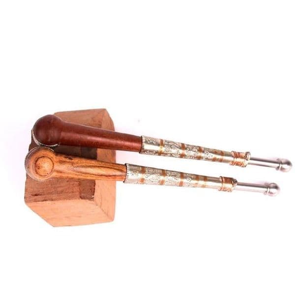 Smoking Pipes White Copper Hand-made Dry Tobacco Rod 17 cm Individual Dry