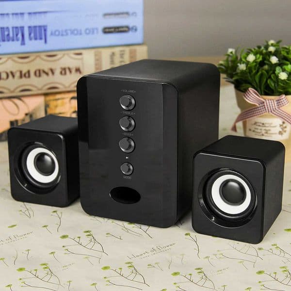 D-202 Wired Speaker Combination Computer Speaker Bass Stereo Music Player Subwoofer Sound Box for Desktop Laptop Notebook Tablet K251110