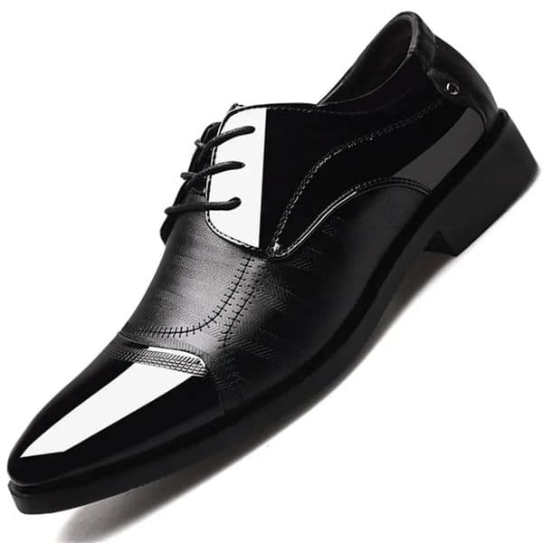 Mens Dress Shoes Business Oxfords Patent Leather Dress Shoes Classic Loafers Formal Derby Shoes For Men 251111