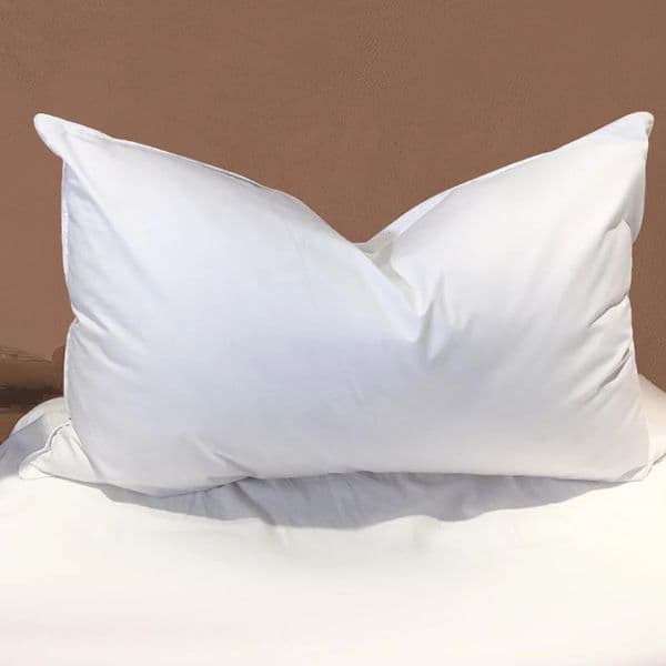 Duck Feathers and Down White Pillows with 100 Cotton Cover Bed Sleeping el Collection Pillows Set of 2 251105