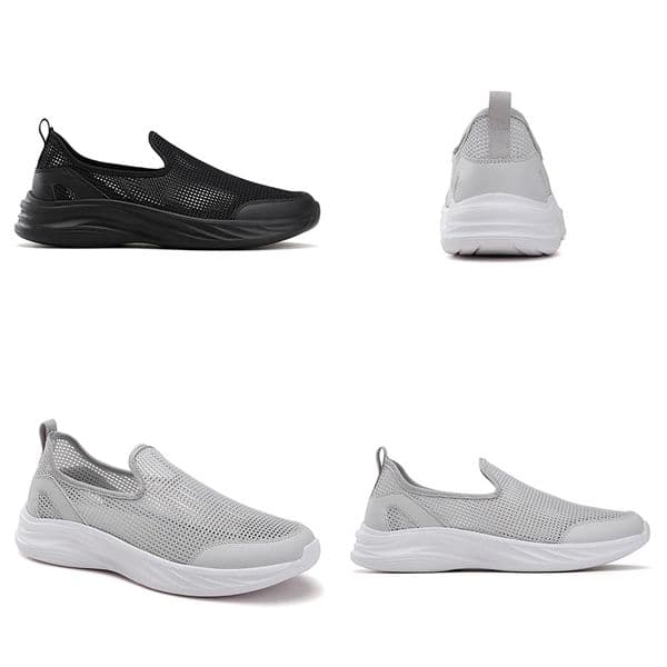 Summer men's mesh shoes, lightweight and breathable, black mesh fabric casual shoes casual mesh fabric shoes
