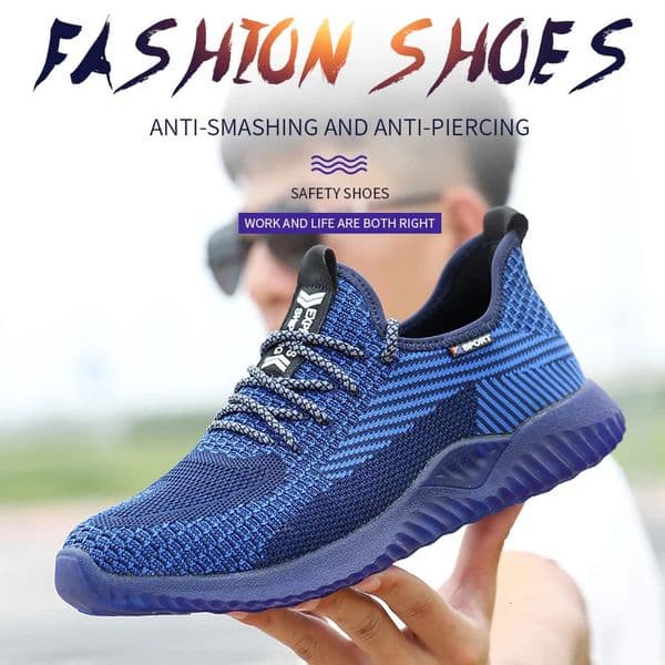 Steel Toe Cap Working Boots Safety Shoes for Man ConstructionIndestructible Work Shoes Puncture-Proof Summer Work Shoes 251107