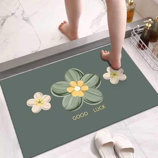 Designer Toilet bathroom floor mat diatom mud quick-drying door carpet household toilet non-slip foot matXJ251111