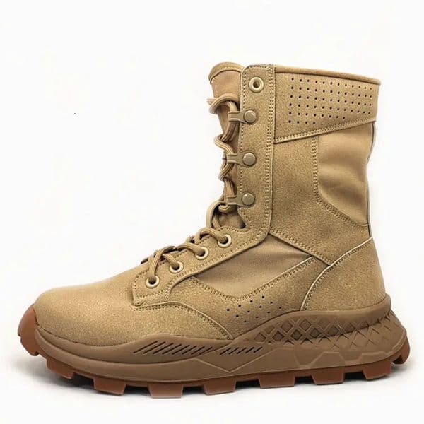 Outdoor Desert Boots Spring Special Forces Men Mesh Breathable Combat Mountaineering Boots Hiking Ultra-Light Training Shoes 251110