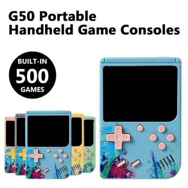 New G50 Handheld Game Console 3-inch Screen 500 Gaming Mini Pocket Video Game Console Portable Retro Dual Player Game Console T250411
