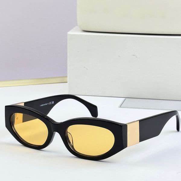 VE4498 Designer Womens Low Elliptical Sunglasses Luxury sunglasses Acetate Frame Legs Metal Logo Daily leisure Cycling Goggles Style Full Frame oval glasses UV400