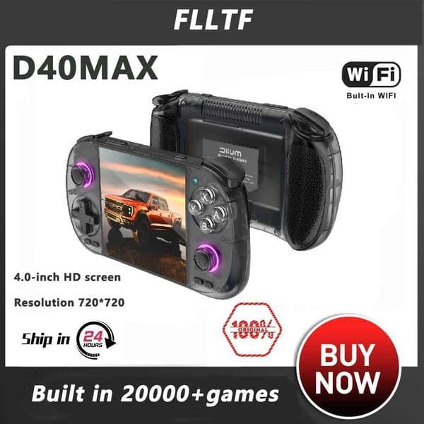 2025 Linux System D40MAX Retro Handheld Game Console 40 Touch I Screen Support WiFi Bluetooth Connection With APP ConsoleM251111