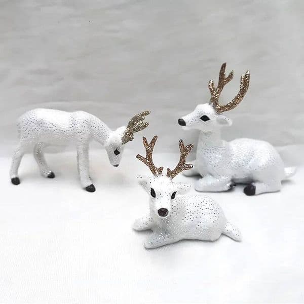 Christmas Ornament Simulated Animals Sika Reindeer Gifts Elk Deer Decorations Plush Doll ddmytues