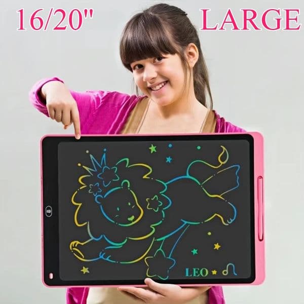16/20inch LCD Drawing Board Writing Tablet Montessori Learning Educational Toys Kids Large Graffiti Magic Handwriting Blackboard251112BJ