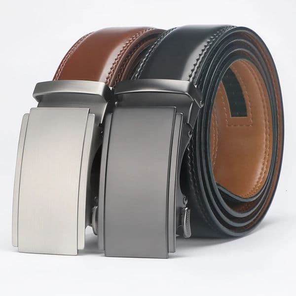 Ratchet Belt For Men Mens Genuine Leather Cowhide Belt For Dress Pants Adjustable Belt 251110