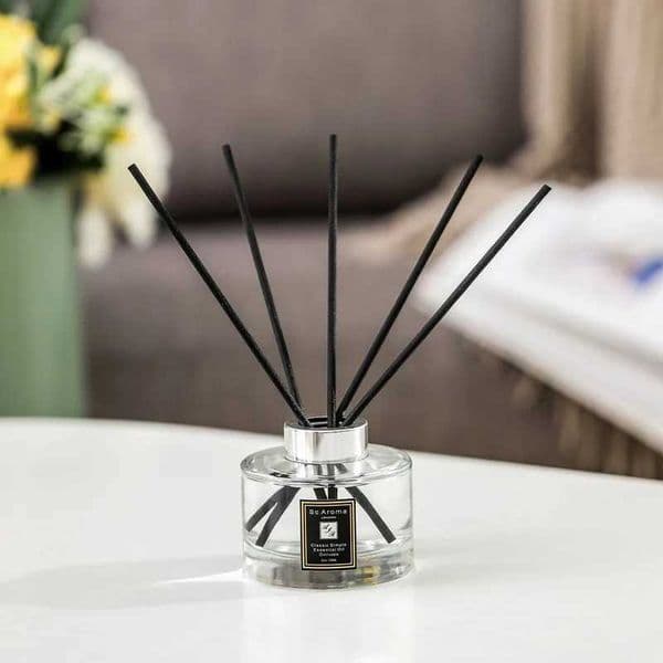 120ml Reed Diffusers Gift Set with Black Aroma Fiber Sticks No Fire Aromatherapy Oil Sets Hilton Ritz Carlton Gardenia Freesia X2511121