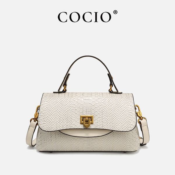 COCIO New Snake-Print Multi-compartment Multi-functional Fashion Tote Bag, Hot-selling Women's Bag, Factory Direct Sales, Crossbody Women's Bag
