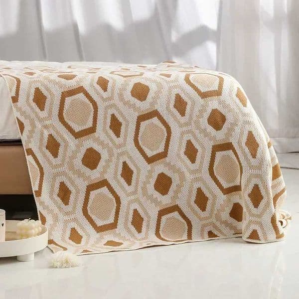 Boho Throw Blanket Knitted Geometric Soft Blankets For Decorative Sofa Home Sofa Cover Bedspread On The Bed Warm Shawl Y251112