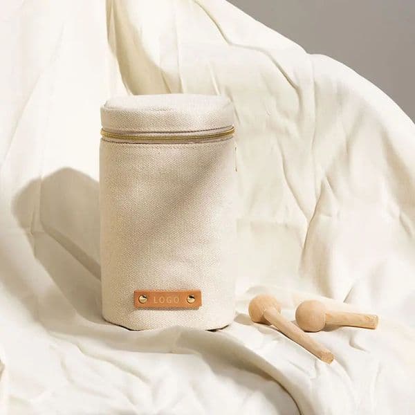 BV224M Canvas fabric cosmetic bag portable large capacity niche crossbody hand-held wash bag high-end cosmetic storage bag