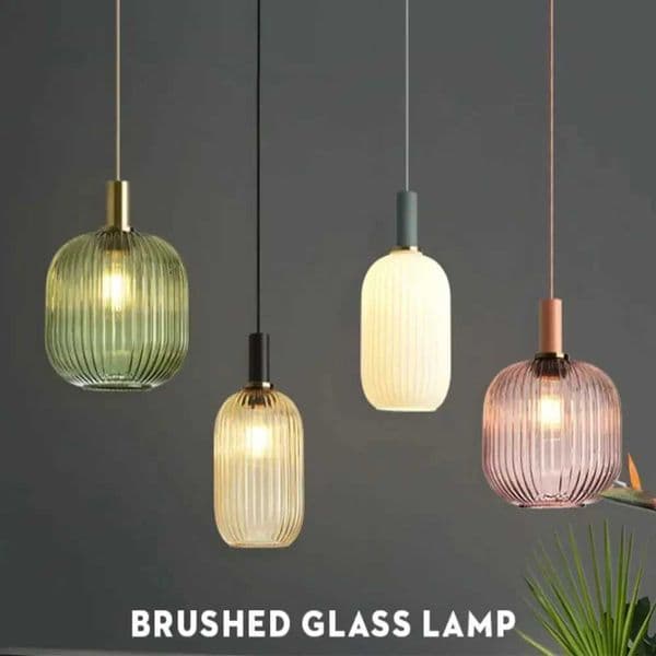 Nordic Retro Glass Pendant Light Restaurant Colorfull Creative Living Room Lamps Bedside Lights LED E27 Vintage Pendant Lamp X251112