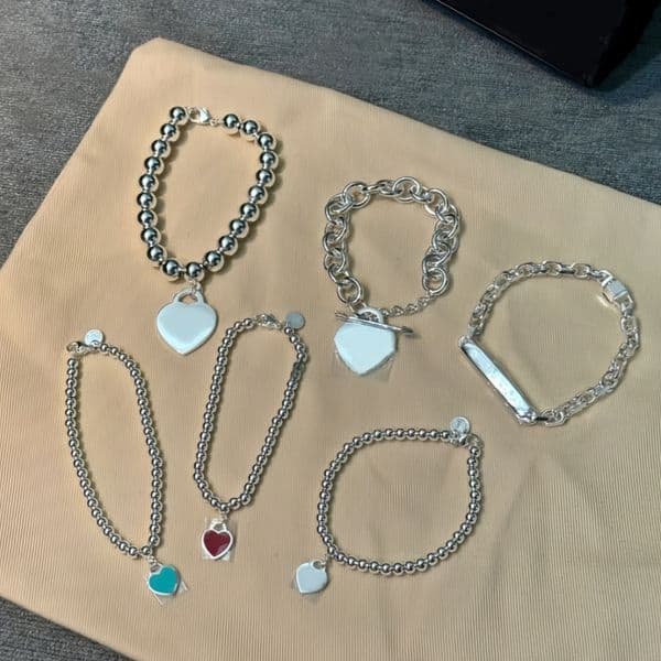 luxury jewelry designer for women designer bracelet designer silver gold braclet love heart pendant classic party wedding gift stainless steel designer jewelry