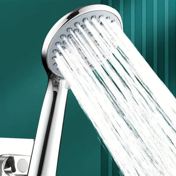 High quality plastic sealed five speed adjustable shower head universal handheld bathroom shower head kit 250410BJ