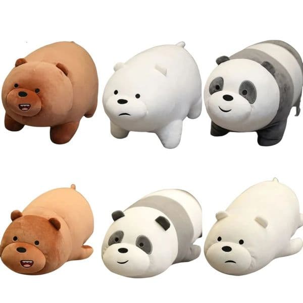 Original We Bare Bears Plush Toys Grizzly Panda Ice Bear Plush The Bare Bears Stuffed Dolls We Bare Bears Plushies Xmas Gifts 251111