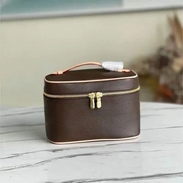 45678218 Womens Cosmetic Bag Handbag Leather Zipper Shoulder Floral Bags