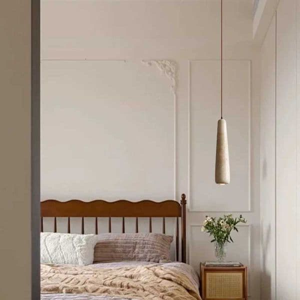 Nordic Simple Light Luxury Spain Yellow Cave Stone Bedroom Bedside Long Hanging Line Small Chandeliers Study Hotel Hall X251112
