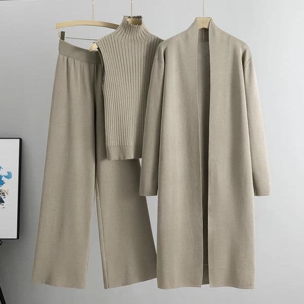 Sets Outifits 3PCS Solid Tape Patch Tank Top Pants Set with Coat Fashion Casual Women Tracksuits Female 251111