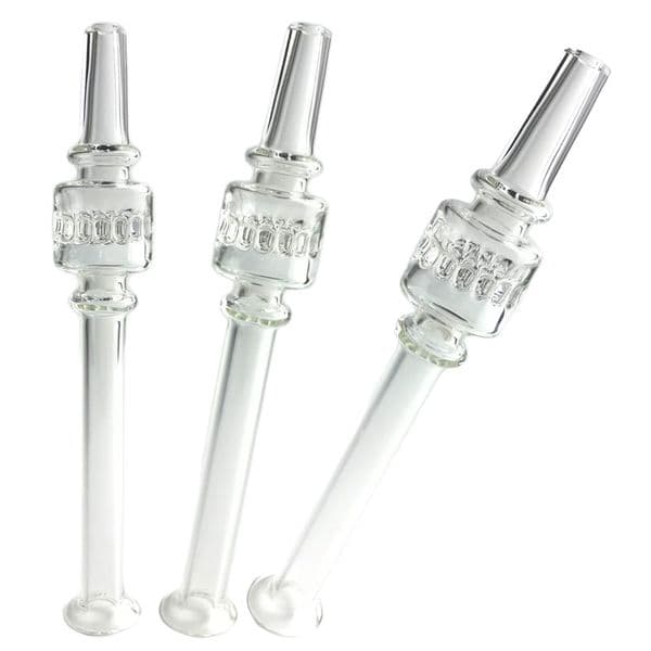 Goodsstore 6 Inch Glass Stick Mini Nectar Collector Thick Clear Honeycomb Filter Tip Glass Smoking Straw Tube Pipe