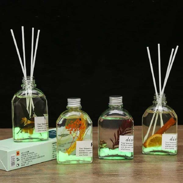 100ml Noctilucent Preserved Flower Aromatherapy Essential Oil Rattan Bedroom Toilet Deodorant Home Decoration Air Freshener X251112