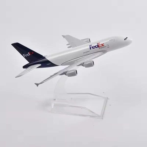 16cm fedex airplane A380 Plane Model Aircraft Diecast Metal 1/400 Scale Model kids airplane 251111