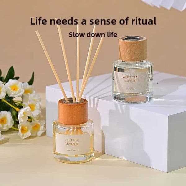 Premium Reed Diffuser for Bathroom Home -50ml Luxury Scented Decor with Rattan Sticks Long Lasting Air Freshener X251112