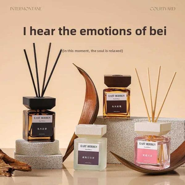 Premium Reed Diffuser with Odor Eliminator Long Lasting Classic Air Freshener for Toilet BathroomNatural Rattan Sticks Scented X251112