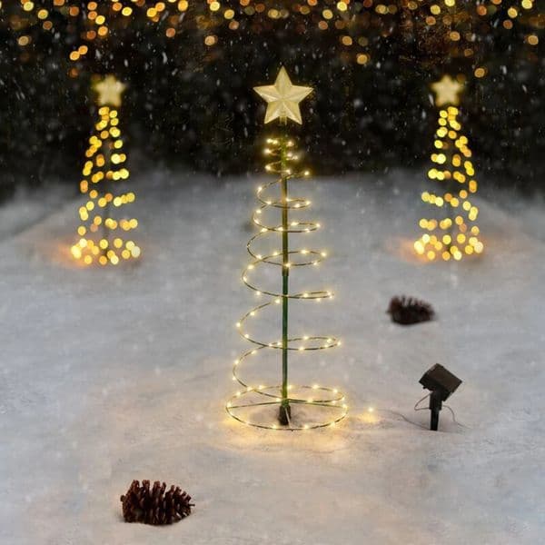 1PC Christmas Tree Garden Lights Stars Decorative String Led Solar Power Outdoor 251112