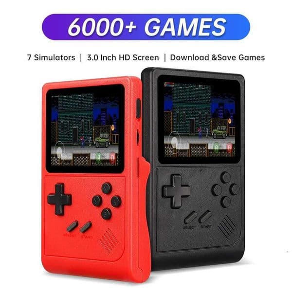 GB300 30 Inch Sn Handheld Game Console Player Video Game Console Built-in 6000 Game For SF/SFC/GB/GBA port AV Output H251113