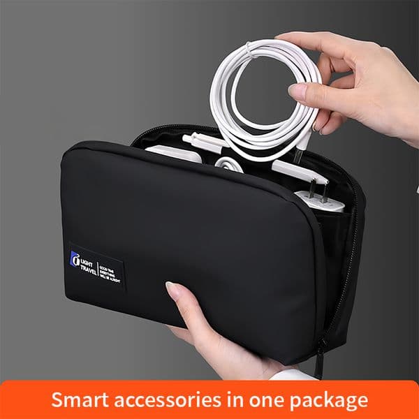 Digital storage bag data cable protection cover charger cable storage bag power bank hand in hand small organizing bag