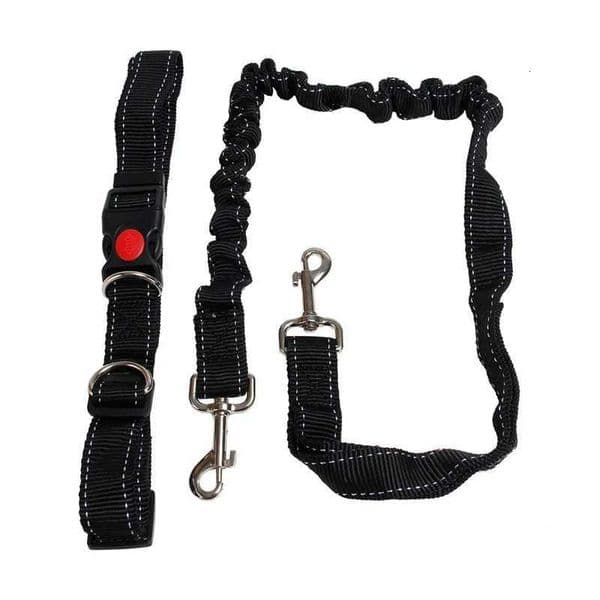 Elasticity Double Hook Dog Leash with Adjustable Waist Leash Outdoor Running Impact Resistant Nylon Extend Rope Dog AccessoriesM251113