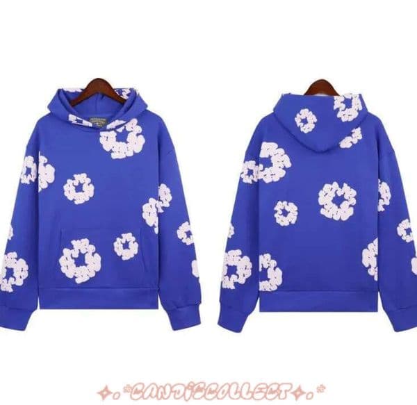 Denim Hoodie Designer High Quality Denim Hoodies Mens The Cotton Wreath Sweatshirt Unisex Oversized Hoodies Design Pants Hoody Hip Hop Hooded Jogging Suit B5e