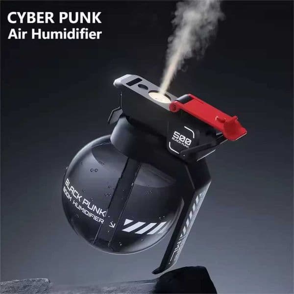 Grenade Humidifier Esports Cyberpunk Air Humidifier Desk Decorative Grenade Essential Oil Aromatherapy Diffuser for Home OfficeM251113
