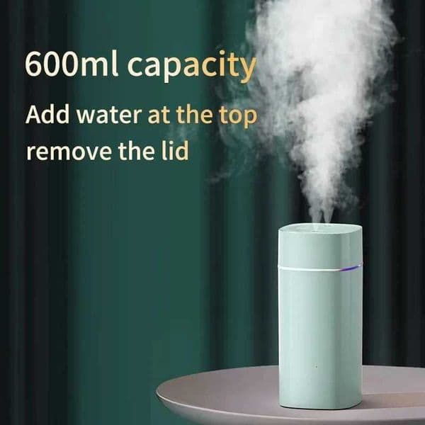 Dual Nozzle Humidifier Desktop Home Bedroom Car Aromatherapy Silent Oil Diffuser Usb 7 Color Ambient LightM251113