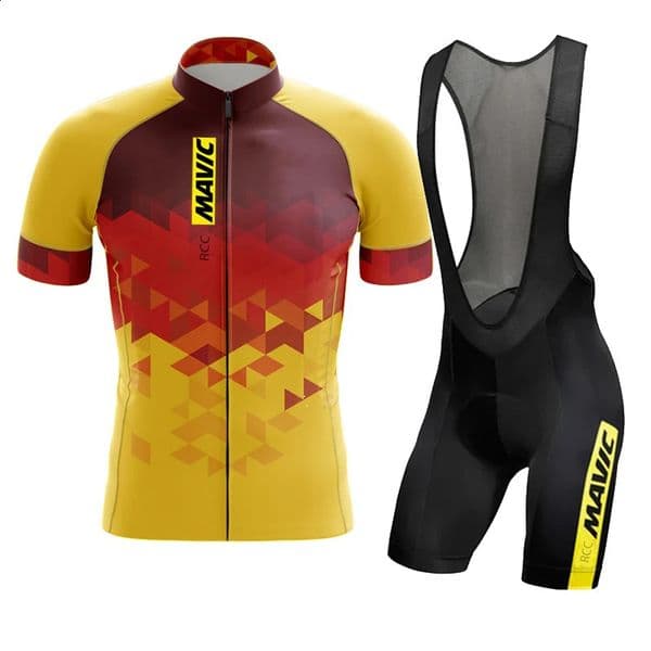 2024 short sleeved bicycle set mens triathlon bib shorts summer clothing 250410