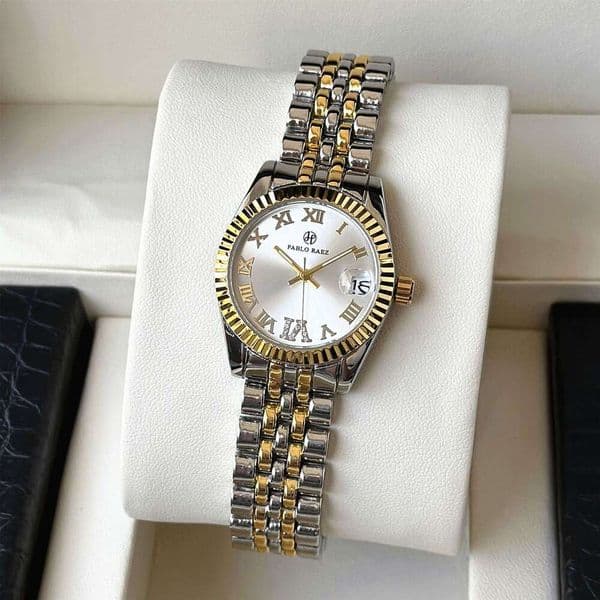 New Hot-Selling Fashion Calendar Chain Women's Watch Elegant Versatile Non-Fading Stainless Steel