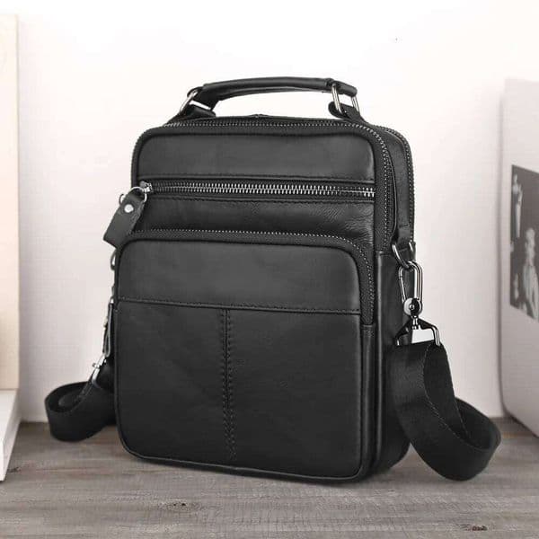Designer Luxury Genuine Business Casual Vintage Messenger Bag High Quality Leather Men S Travel Shoulder Bags
