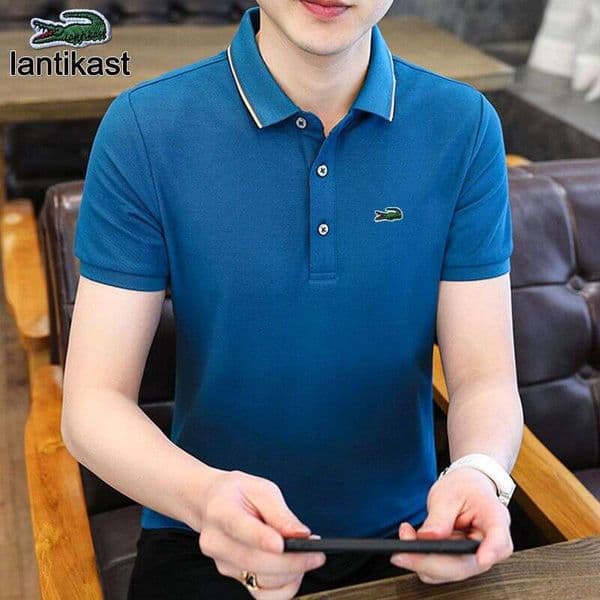 Noble Crocodile 2025 New Embroidered Polo Shirt Men's designer handbag T-Shirt Summer Breathable Turn-Down Collar Business Short Sleeve