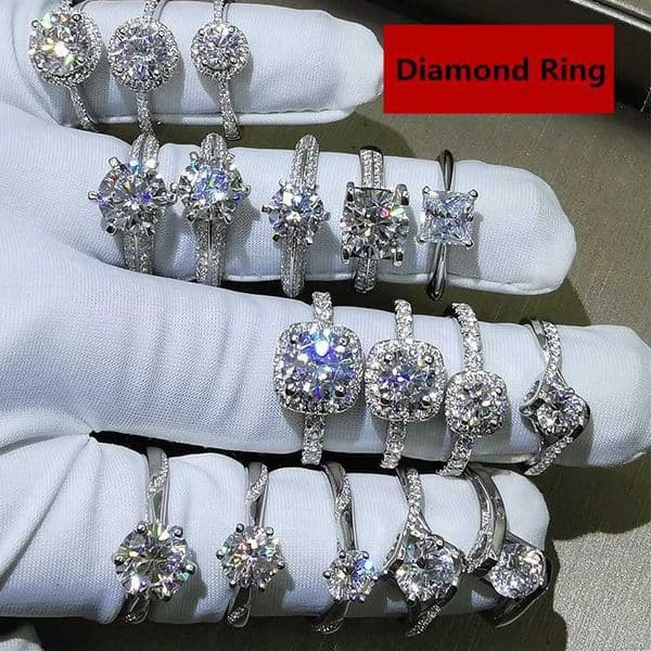 51 Styles Lab Diamond Promise Ring 925 sterling silver Engagement Wedding band rings for women men Gemstones Party Jewelry GiftT251113