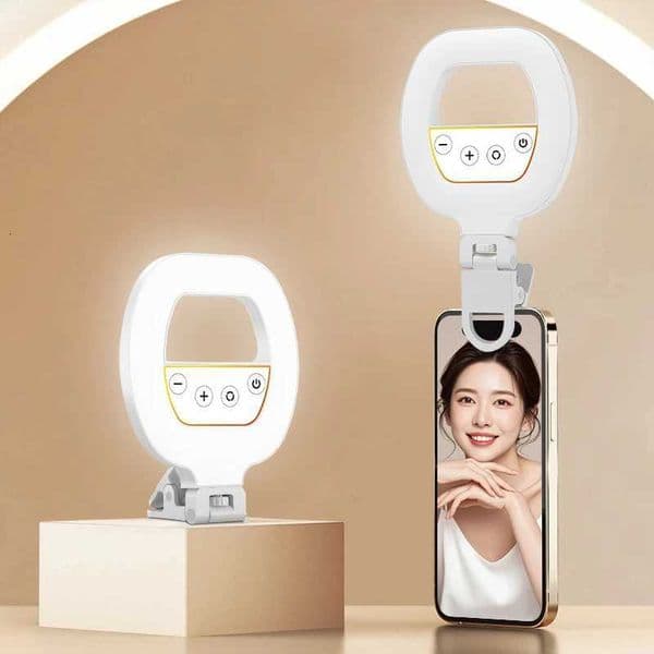 Rechargeable Led Light Mobile Selfie Ring Lights Video Shooting Light For Cell Phone Light Clip Led Light Photography Fill LightM251113
