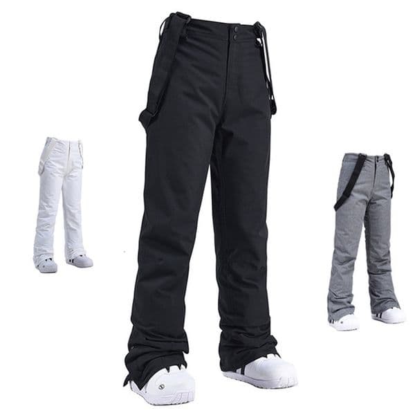 High Quality Men Women Winter Thick Warm Skiing Pants Windproof Waterproof Suspender Trousers Pants Plus Size 251107
