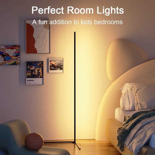 140cm RGB LED Floor Atmosphere Dimmable RGB Modern Indoor Corner Standing Lights Bedroom Lamp Mood Lighting Decorative LightW251113