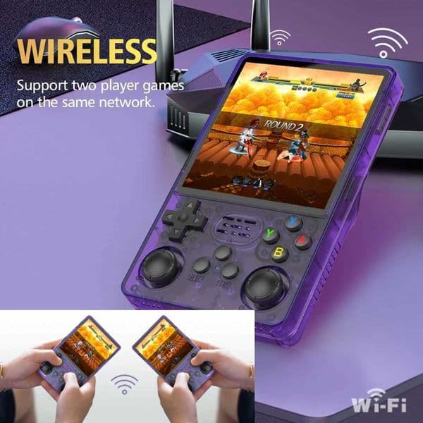 TOP Sale 4I Big Screen R36S Plus Retro Handheld Game Console Linux 64-bit System RK3326 Portable Pocket ARKOS 20 For N64 1W251120