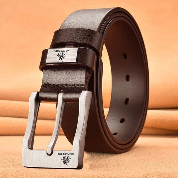 Trend Mens High Quality Buckled Jeans Leather Casual Belt Business Cowboy Belt Mens Fashion 251110