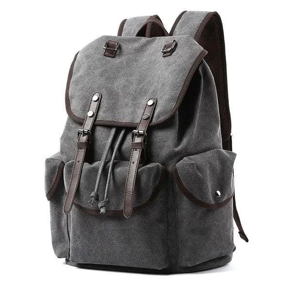 Men Canvas Vintage Backpack 30L Large Travel Rucksack Casual Bookbag for 156 inch Laptop Hiking Daypack 251111BANJIA