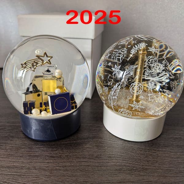 2026 Brand New Classic C Designer Snow Globe With Perfume Bottle Inside Crystal Ball For Special Birthday Wedding Christmas VIP Gift Decoration Free Shippi Ship