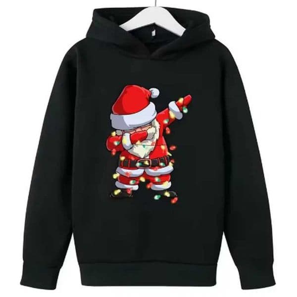 New Santa Claus Pattern Print Hoodies Men Women Casual Hooded Sweatshirts Oversized Hoodie Streetwear Pullovers Unisex Clothing W251113